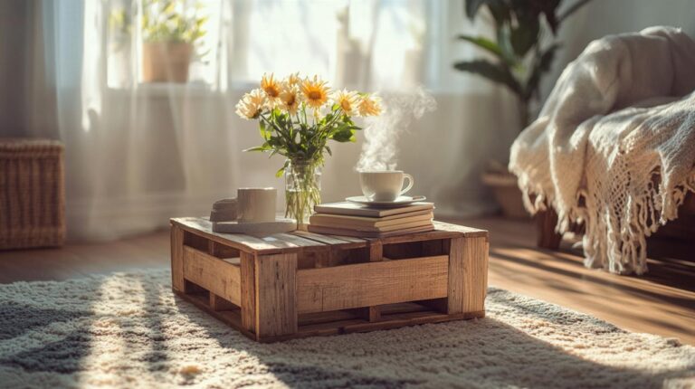 Comment transformer une caisse à pommes en table basse tendance et économique
